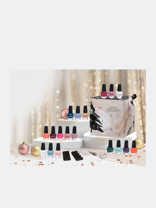 Technic Nail Care Advent Calendar Set(18 Nail Varnishes/2 Toe Separators/1 Nail Clippers/1 Nail File/1 Pot Silver Nail Gems/1 Pot Coloured Nail Gems/1 Stick/1 Cuticle Pusher) Οδ.993230 Technic Nail Care Advent Calendar Set(18 Nail Varnishes/2 Toe Separators/1 Nail Clippers/1 Nail File/1 Pot Silver Nail Gems/1 Pot Coloured Nail Gems/1 Stick/1 Cuticle Pusher) Οδ.993230
