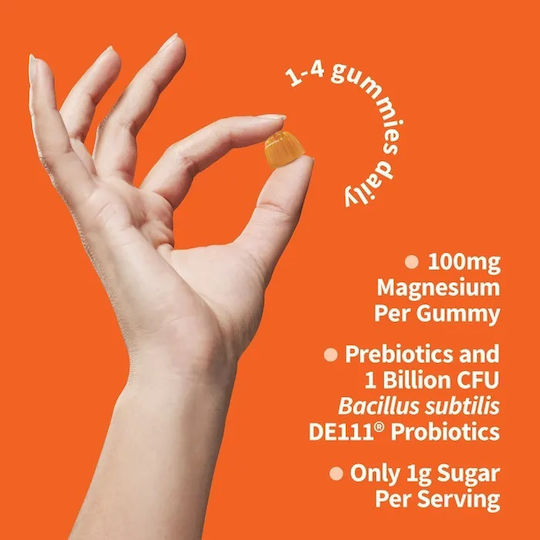 Garden Of Life Magneziu Pre și Probiotice 60 Gummies cu Aromă de Portocală