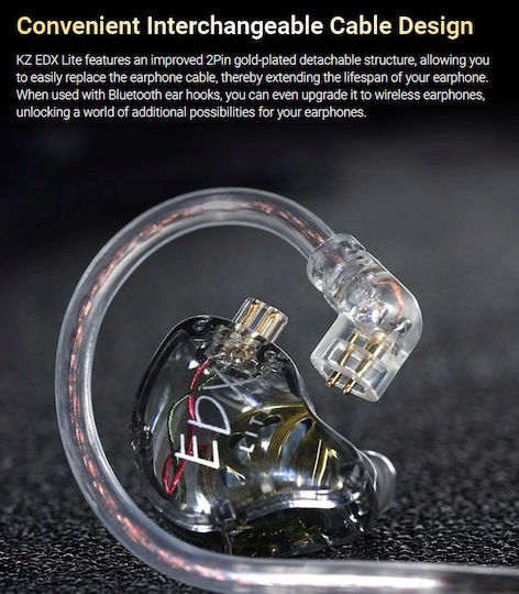 KZ In-ear headphones In Ear Transparent