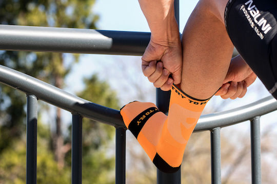 Try to Fly Fahrradsocken Orange
