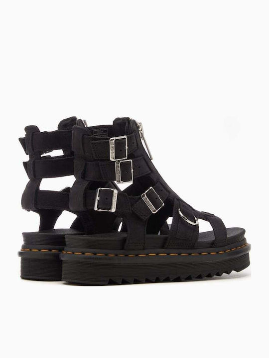 Olson Women's Flat Sandals Gladiator Charcoal Grey