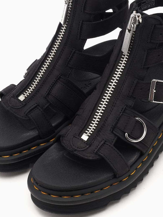 Olson Women's Flat Sandals Gladiator Charcoal Grey