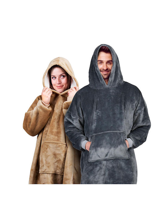 BigBuy Κουβέρτα με Μανίκια 89x110εκ. Πολύχρωμη