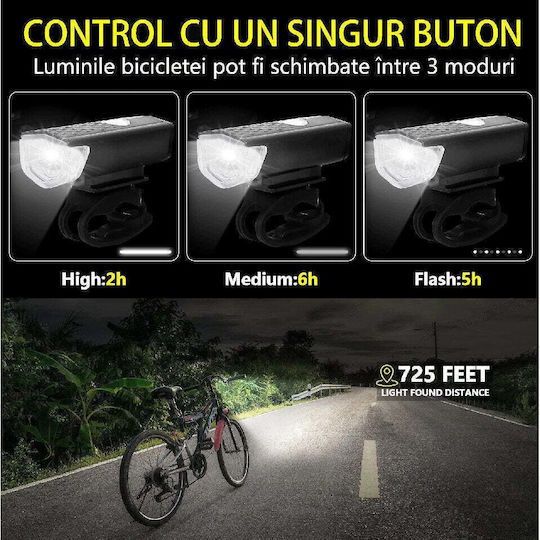 Reîncărcabil Set Lumini Bicicletă