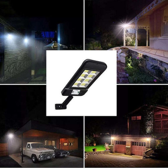 Lampă Solară Stradală cu Senzor de Mișcare, Fotocelulă și Telecomandă IP65