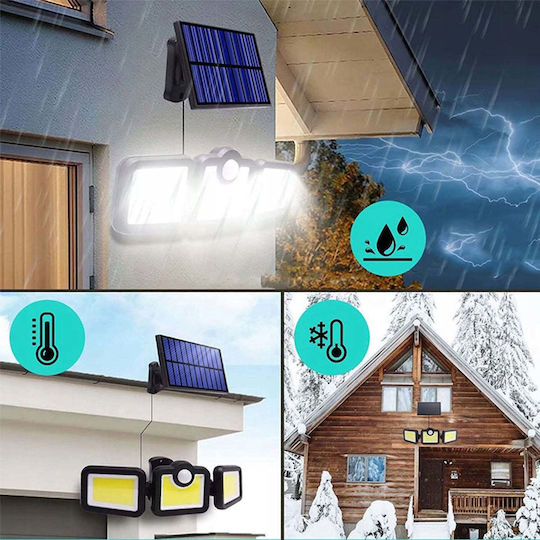 Straßen-Solarleuchte 120W mit Bewegungssensor, Fotokontakt und Fernbedienung IP67