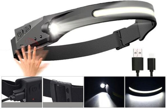 Lanternă Reîncărcabilă de Tip Cască LED IPX4 cu Luminozitate Maximă 350lm 5 Bucăți
