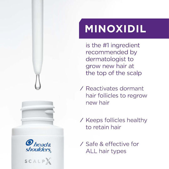 Solution Set, Head & Shoulders, Scalp X, Against Hair Loss, 2%, For Women, 3 Months Treatment, 3