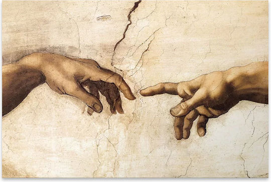 Megapap The Creation Of Adam Πίνακας σε Καμβά 125x80cm Megapap The Creation Of Adam Πίνακας σε Καμβά 125x80cm
