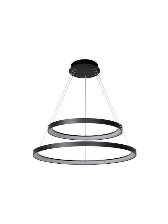 Lucide Lightning Vidal Pendant Light LED with Warm White Light Black