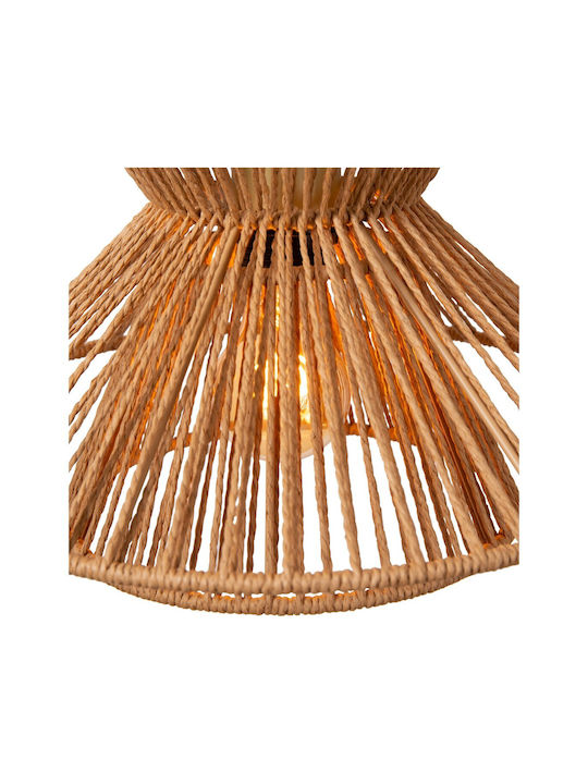 Lucide Lightning Pendant Light Beige with Socket E27