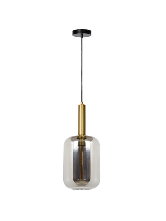 Lucide Lightning Pendant Light Single-Light for Socket E27 Gray