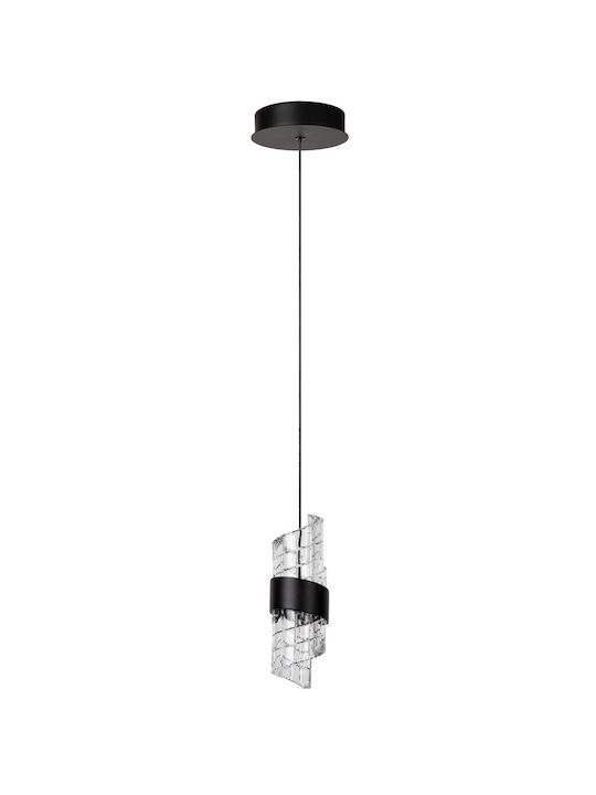 Lucide Lightning Lustră LED cu Alb Cald Lumină Negru