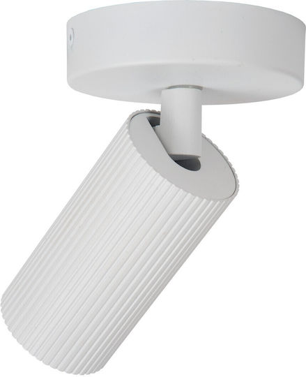 Lucide Lightning Μονό Σποτ με Ντουί GU10 σε Λευκό Χρώμα