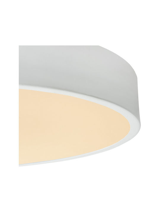 Lucide Lightning Πλαφονιέρα Οροφής Λευκή με Ενσωματωμένο LED