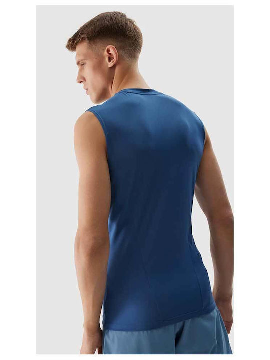 4F Men's Athletic Sleeveless Blouse BLUE