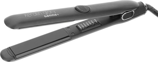 Professionelles Haarglätteisen Gamma+ Keratin Glory Schwarz