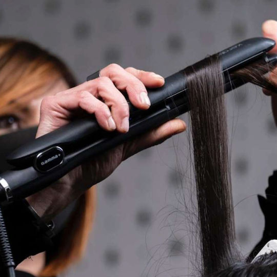 Professionelles Haarglätteisen Gamma+ Keratin Glory Schwarz