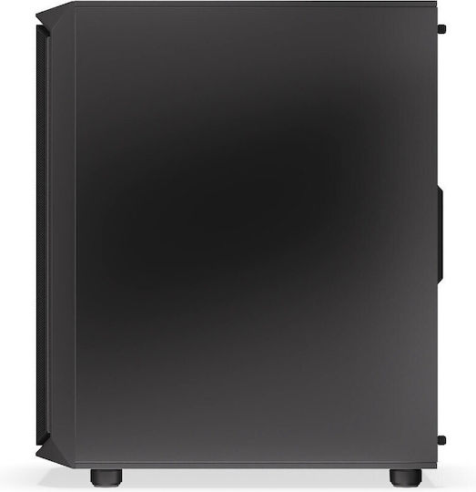 Krux Orona Gaming Midi-Turm Computergehäuse mit Seitenfenster Schwarz