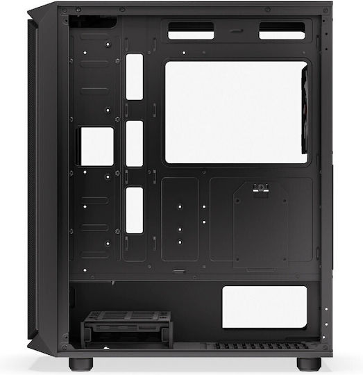 Krux Orona Gaming Midi-Turm Computergehäuse mit Seitenfenster Schwarz