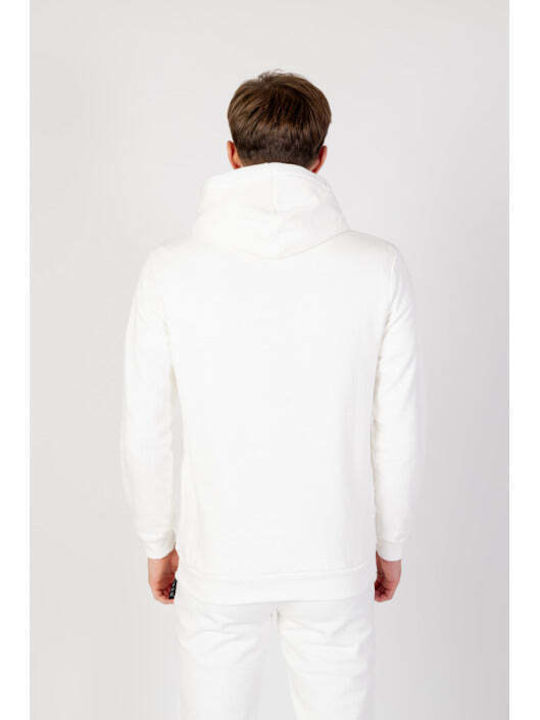 Icon Men's Sweatshirt with Hood and Pockets White