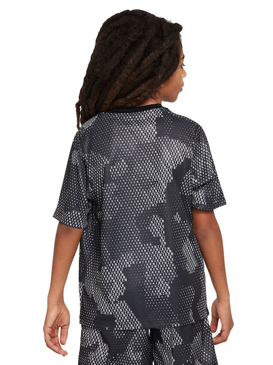 Nike Kids Blouse Short Sleeve Black Dri-fit Big