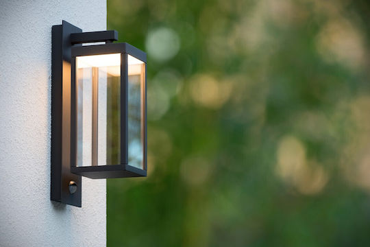 Lucide Lightning Επιτοίχιο Εξωτερικό Φωτιστικό LED IP54 15W με Θερμό Λευκό Φως