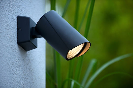 Lucide Lightning Стенно Външно Осветително Тяло LED IP65 12W с Топло бяло Светлина