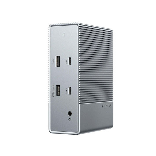 Targus HyperDrive GEN2 USB-C Докинг станция с HDMI/DisplayPort 4K PD Ethernet и свързване 3 монитора Сребрист