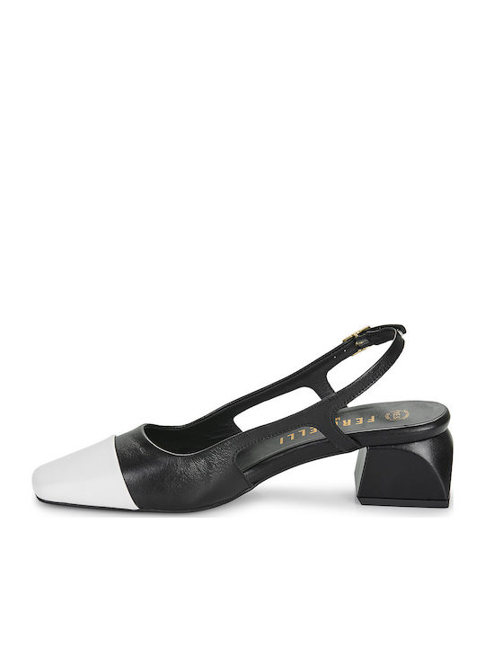 Leder Pumps Schwarz