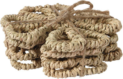 Kaemingk Rund Untersetzer Hölzernes 12cm 4Stück Kaemingk Rund Untersetzer Hölzernes 12cm 4Stück