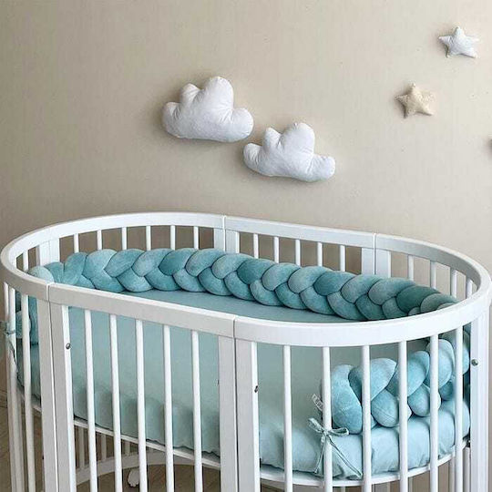 IngVart Crib Bumpers Braided Inside Mint