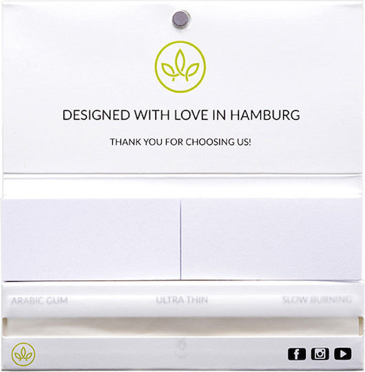 Healthy Garden Листчета за свиване на цигари Slim King Size с Тръбички 32 листове 1бр