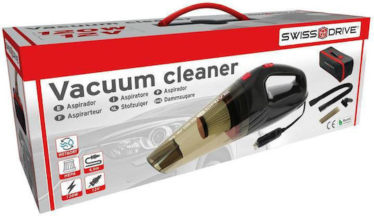 Swiss Drive Aspirator de mână pentru mașină Lichide cu Putere 120W & Cablu de brichetă auto 12V