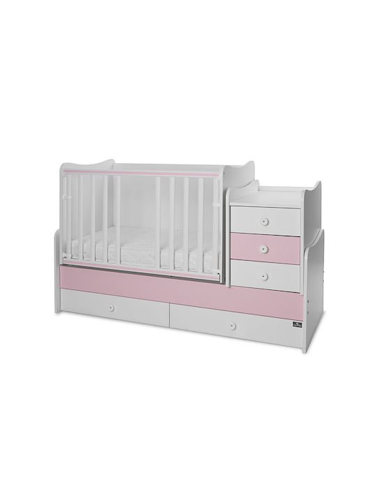 Lorelli Convertible Baby Crib Maxi Plus White for Mattress 62x160cm