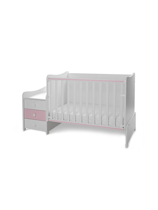 Lorelli Convertible Baby Crib Maxi Plus White for Mattress 62x160cm