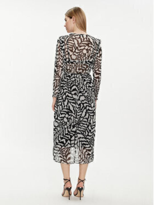 Rochie Midi Semișie Negru