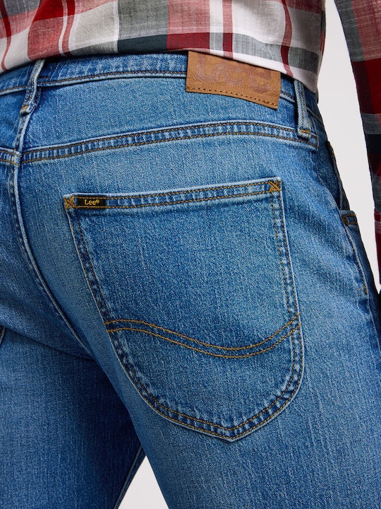 Ανδρικό Παντελόνι Τζιν με Slim Tapered Εφαρμογή Μπλε