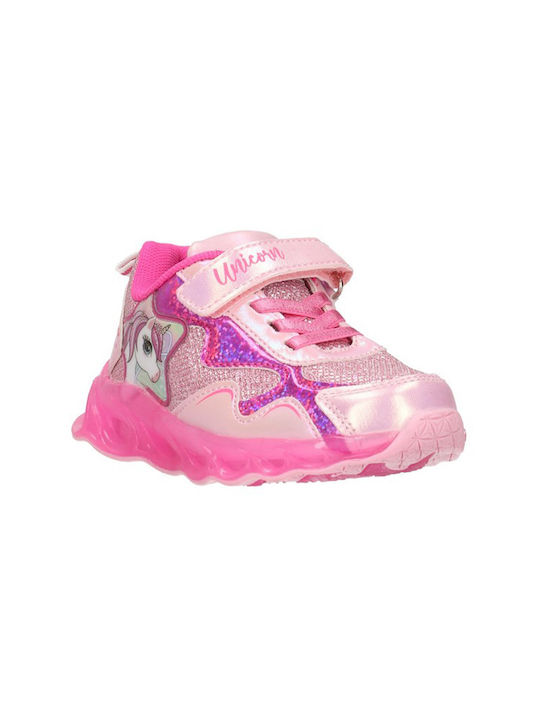 Disney Kinder-Sneaker mit Klettverschluss & Lichtern Rosa