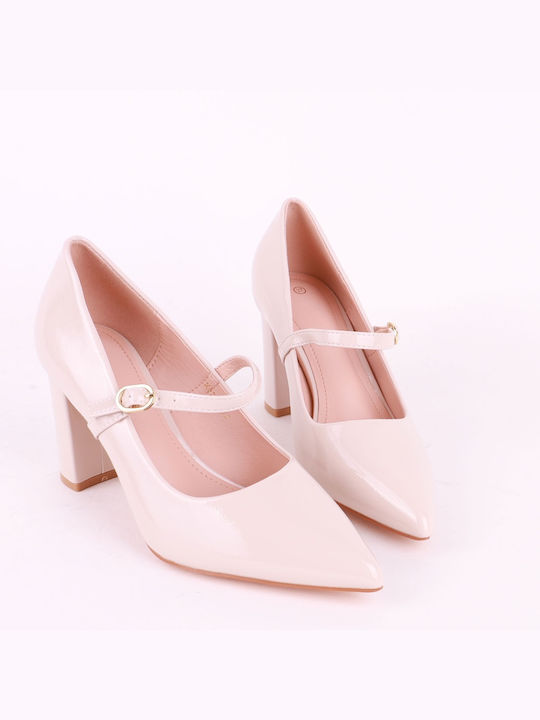 Alta Moda Beige Heels with Strap