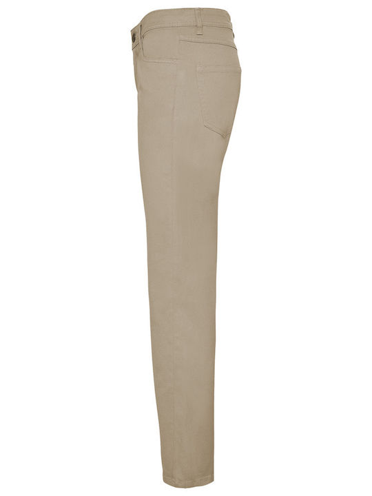 Women's Fabric Trousers Beige