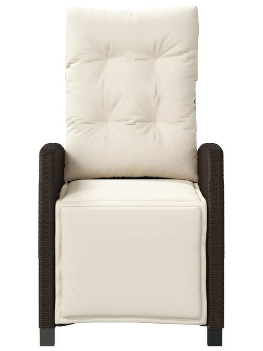 Outdoor-Stuhl Rattan Coffee mit Kissen
