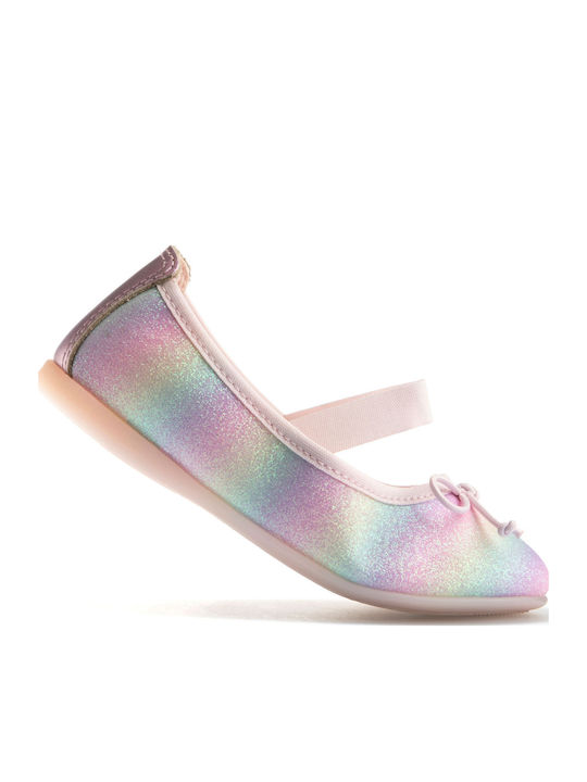 Balerini copii Anatomic cu elastic de Piele Colorate