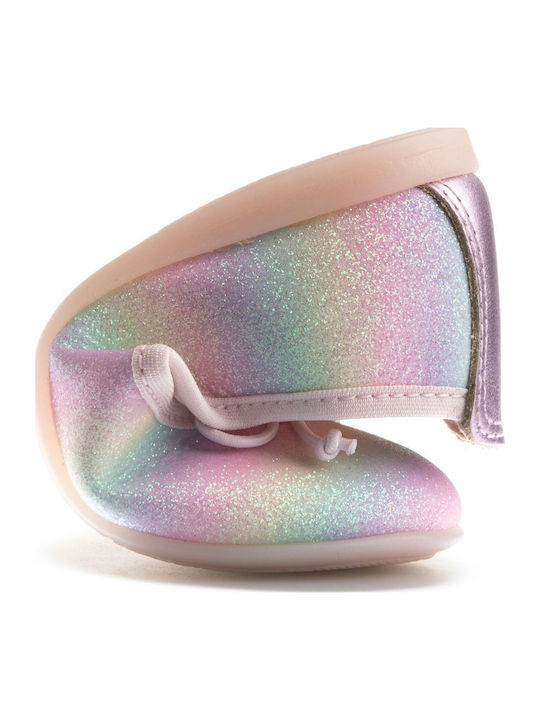 Balerini copii Anatomic cu elastic de Piele Colorate
