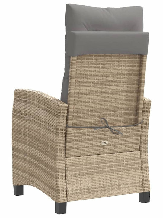 Bistro Living Room Set for Small Outdoor Spaces 3 Pieces Mixed Beige with Pillows