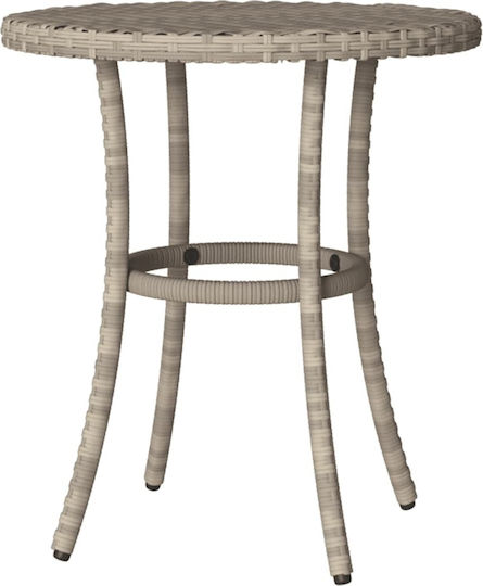 Bistro Living Room Set for Small Outdoor Spaces 3 Pieces Light Gray with Pillows