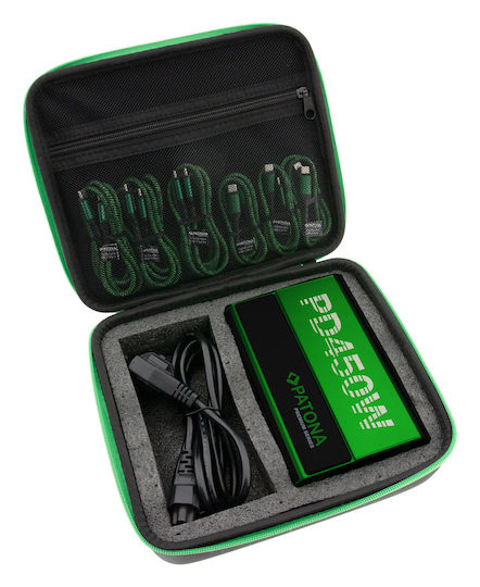 Patona Charging Station With 2 USB-A Output Ports And 6 USB-C Output Ports And USB-C - USB-C Power Delivery Cable In Green Color PD450W