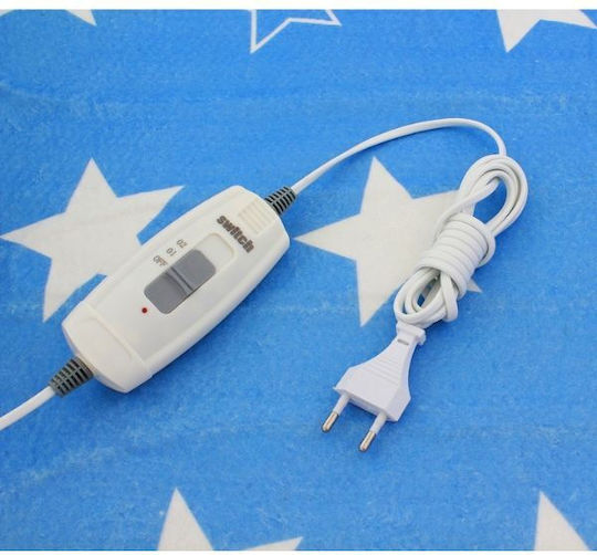 Pătură electrică dublă Albastru 60W 150cmx170cm