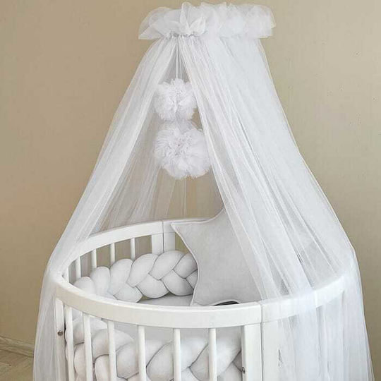 IngVart Baby Mosquito Net for Crib White