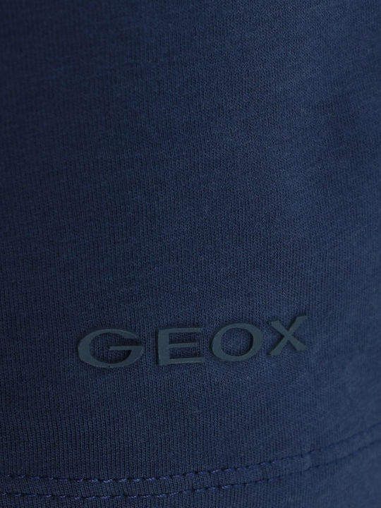 Geox Ανδρικό T-shirt Κοντομάνικο Γαλάζιο